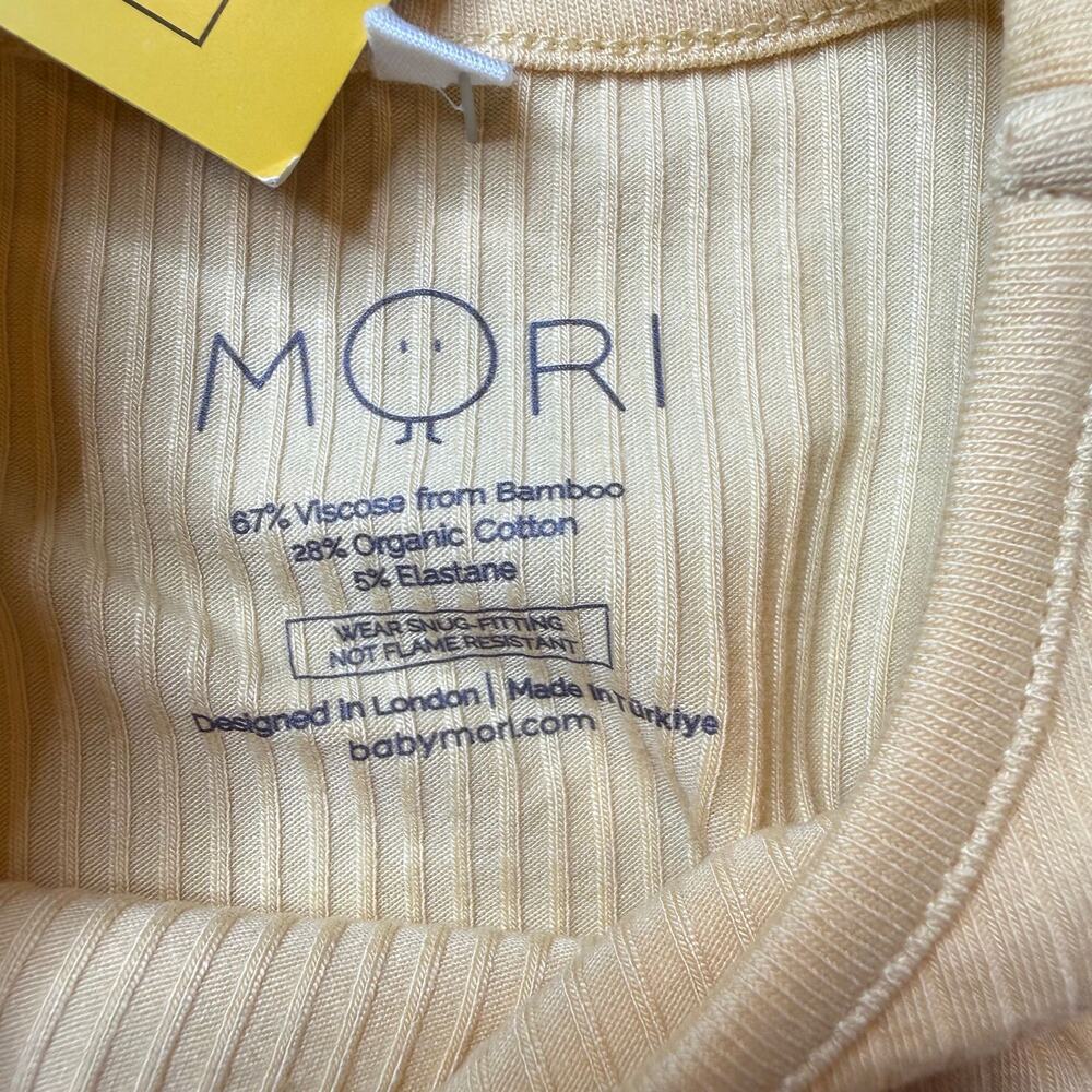 NWT MORI Organic Cotton Bamboo Ribbed Toddler Baby Pajamas Set 18-24M - Picture 7 of 7